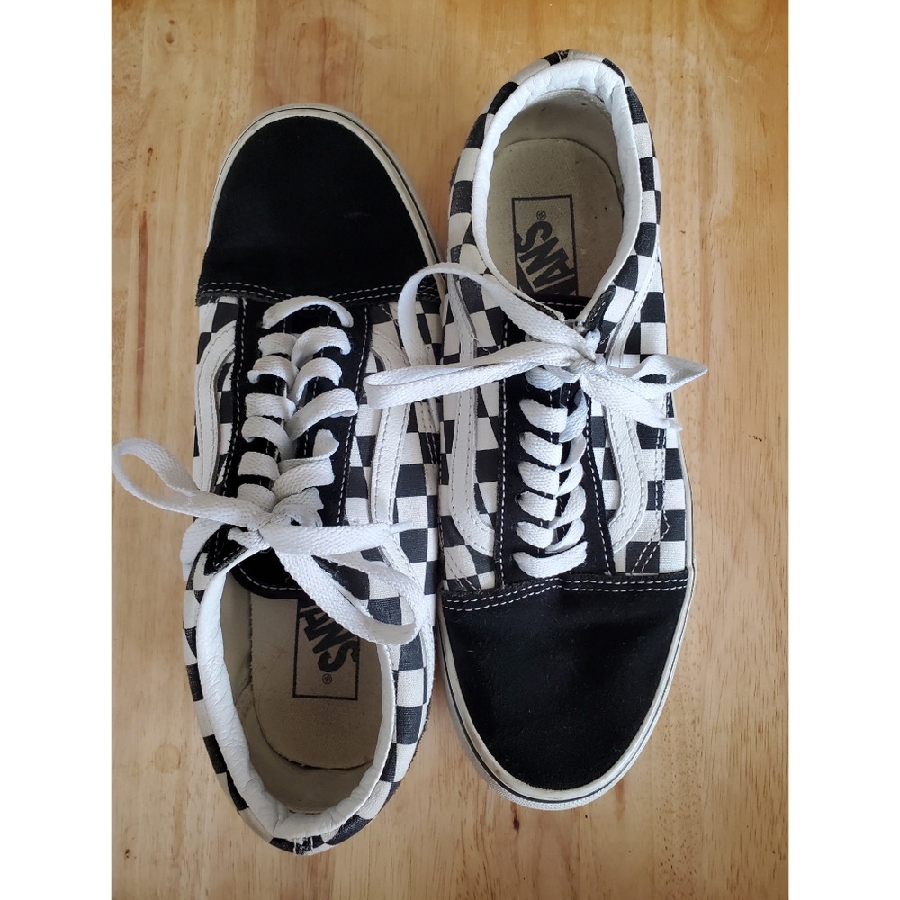 Vans Old Skool Black White Checkered Platf… - Picture 5 of 7